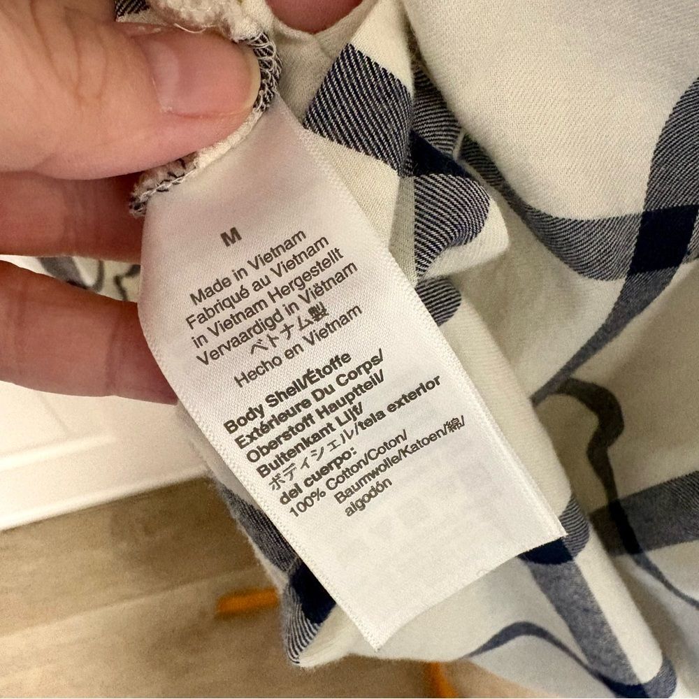 J Crew Ruffle Popover Flannel Top - Picture 7 of 8